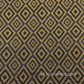 Tecido jacquard tecido de poliéster acrílico dourado Lurex metálico